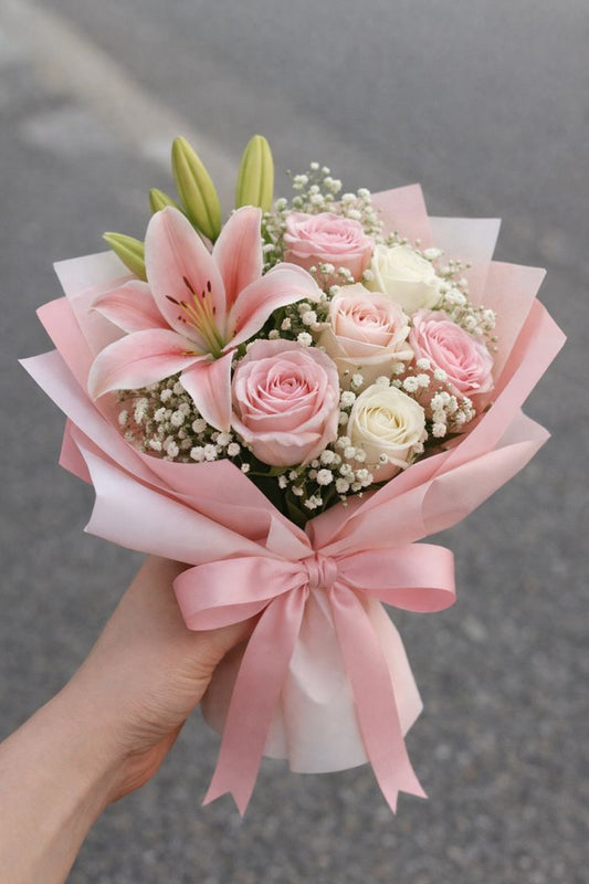 Pinkish white