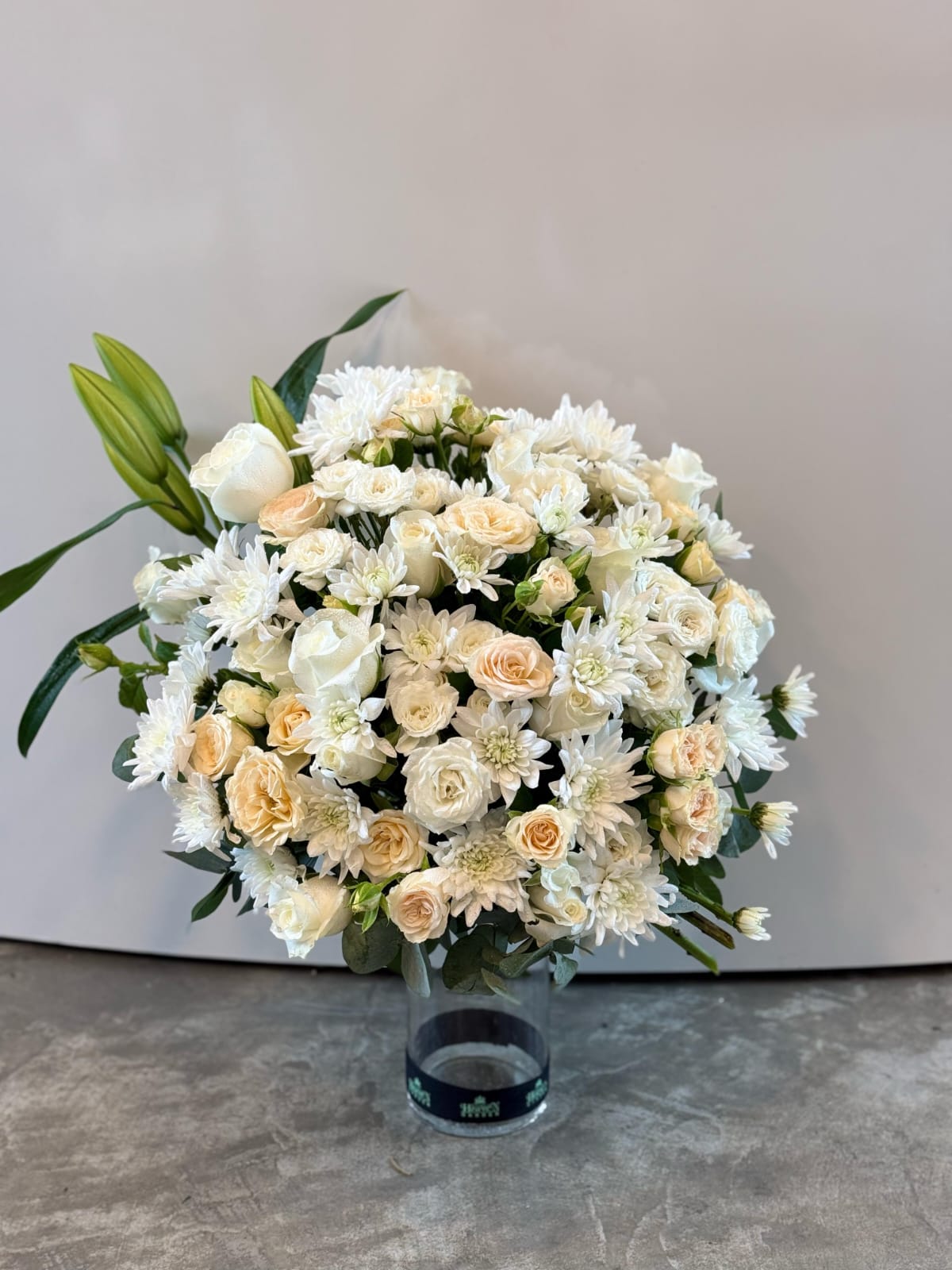 Peach arrangement